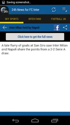 Inter News 24h android App screenshot 3