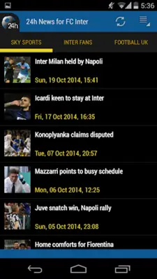 Inter News 24h android App screenshot 4